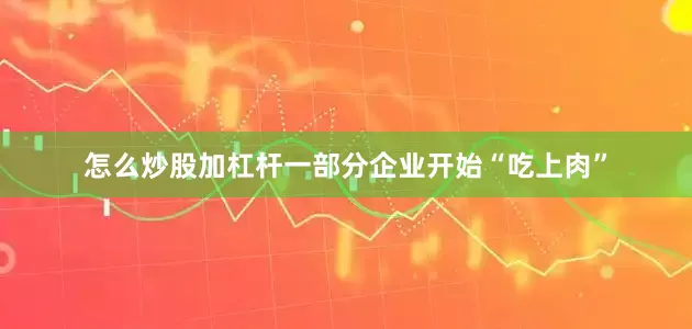 怎么炒股加杠杆一部分企业开始“吃上肉”